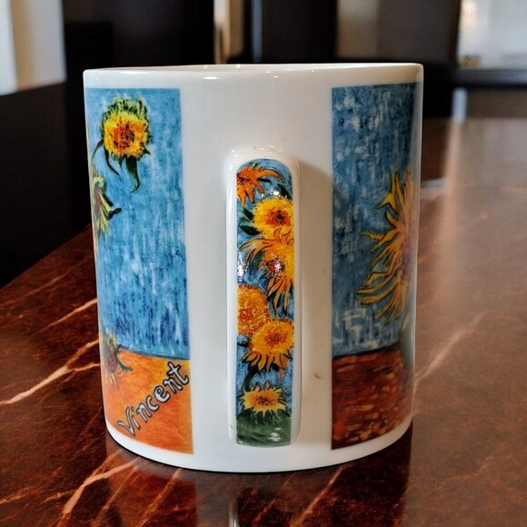 Vincent Van Gogh Sunflowers Coffee Mug CHALEUR Master Impressionists EUC - Picture 2 of 7